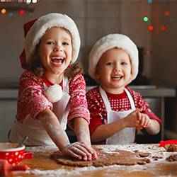 Kids making Christmas cookies | Schlage