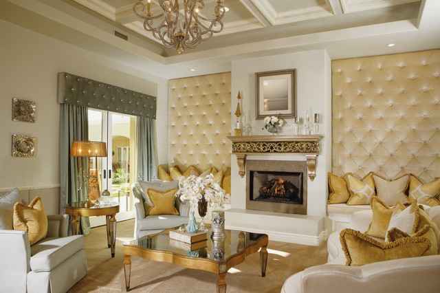 Salon transitionnel par les designers et décorateurs intérieurs de Scottsdale Guided Home Design